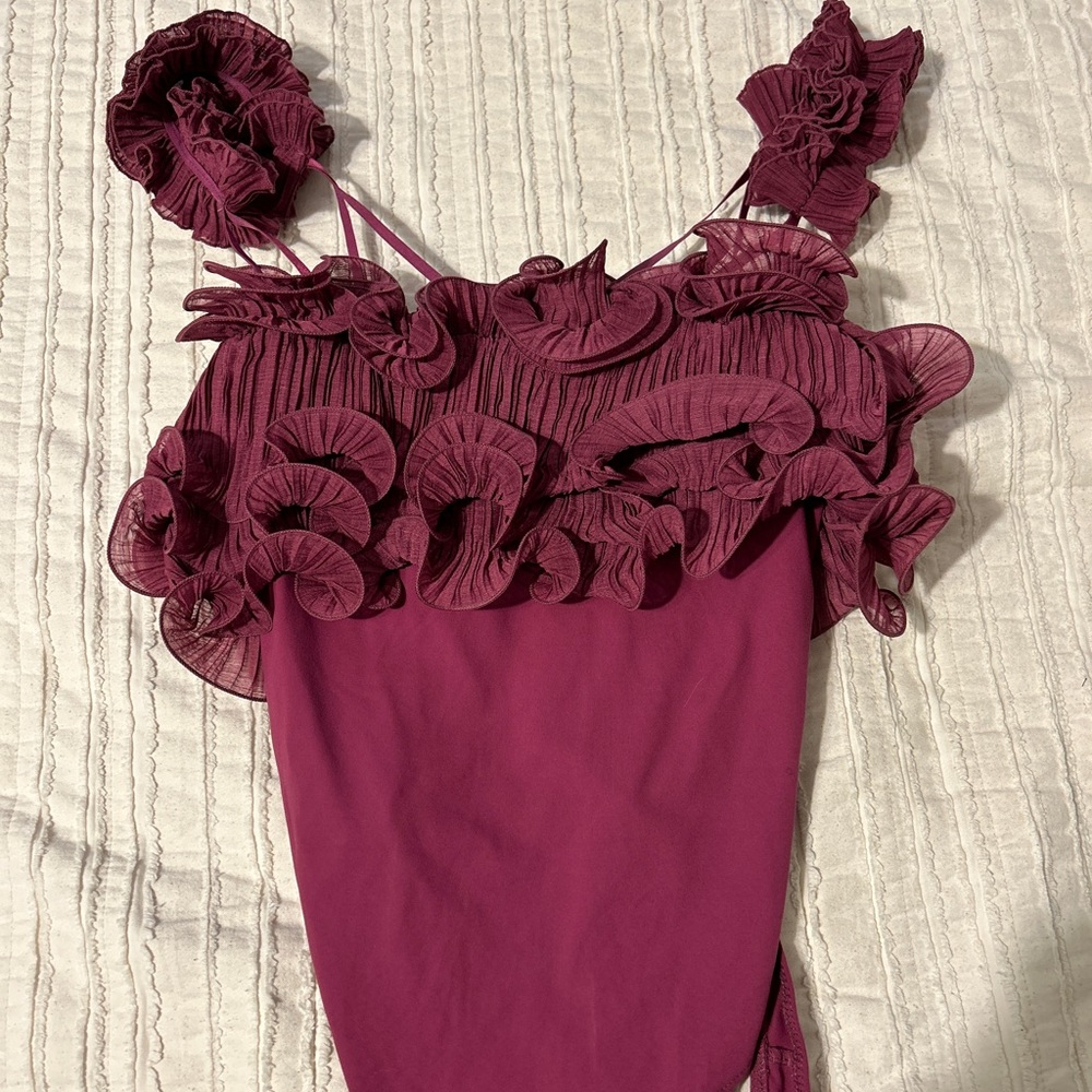 Free People Ruffle Bodysuit🩷